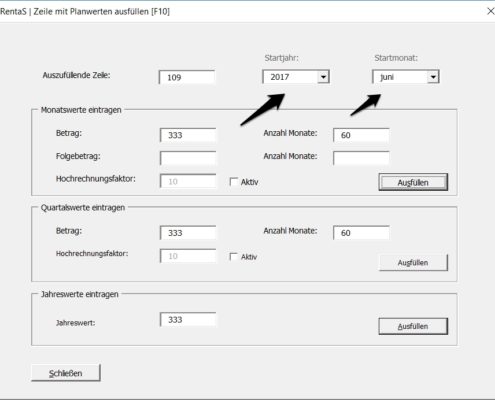 Rentas Controllingsoftware Update 2017 Zeilen schneller ausfüllen