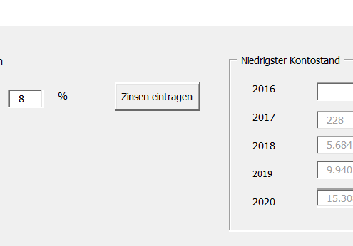 Rentas Controllingsoftware Update Berechnung Zinsen Kontokorrent